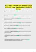 D481  Bundled Exam Questions WITH  CORRECT Answers