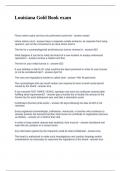 Louisiana Gold Book exam