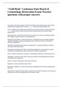 Gold Book questions with complete solutions