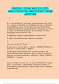 REVIEW 1 EXAM&colon; BSN 225 HESI&comma; 2025&sol;2026 WITH CORRECT&sol;ACCURATE ANSWERS