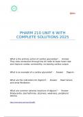 PHARM 210 UNIT 6 WITH COMPLETE SOLUTIONS 2025