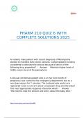 PHARM 210 QUIZ 6 WITH COMPLETE SOLUTIONS 2025