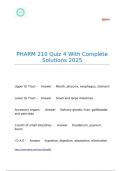 PHARM 210 Quiz 4 With Complete Solutions 2025