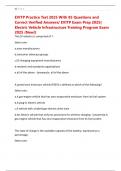 EVITP Practice Test 2025 With 85 Questions and Correct Verified Answers&sol; EVITP Exam Prep 2025&vert; Electric Vehicle Infrastructure Training Program Exam 2025 &lpar;New&excl;&rpar;