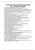 FLAGGER LATEST EXAM 2025 QUESTIONS WITH CORRECT ANSWERS
