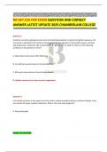 NR 667 CEA FNP EXAM QUESTION AND CORRECT ANSWER LATEST UPDATE 2025 CHAMBERLAIN COLLEGE&period;