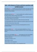 CBCI - GPG Glossary of Terms and Exam questions with verified answers