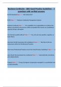 Business Continuity - CBCI Good Practice Guidelines &ndash; 1 questions with verified answers