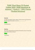 Texas Alcoholic Beverage Commission &lpar;TABC&rpar; Final Exams V1 - V3 &lpar;Latest 2025 &sol; 2026 Updates STUDY BUNDLE PACKAGE WITH SOLUTIONS&rpar; Questions & Answers &vert; Grade A &vert; 100&percnt; Correct &lpar;Verified Solutions&rpar;