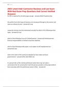 2025 Latest Utah Contractor Business and Law Exam With Real Exam Prep Questions And Correct Verified Answers&vert;