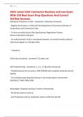 2025 Latest Utah Contractor Business and Law Exam With 250 Real Exam Prep Questions And Correct Verified Answers