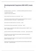 Developmental Capstone BIO-4972 exam 1Practice Questions And Answers Solved A&plus; Score&period;