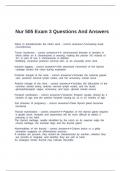 Nur 505 Exam 3 Questions And Answers