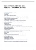 RBS FINAL EXAM WITH 100&percnt; CORRECT ANSWERS 2024&sol;2025