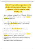 NSCA CPSS Actual Exam Questions with Correct Detailed Verified Answers with Rationales Already Graded A&plus; latest update 2025
