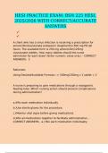 HESI PRACTICE EXAM&colon; BSN 225 HESI&comma; 2025&sol;2026 WITH CORRECT&sol;ACCURATE ANSWERS