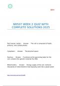 NR507 WEEK 2 QUIZ WITH COMPLETE SOLUTIONS 2025