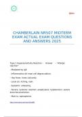 CHAMBERLAIN NR507 MIDTERM EXAM ACTUAL EXAM QUESTIONS AND ANSWERS 2025
