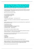 CSN Nursing 101 Exam 2-The Nursing Process Questions With All Correct Answers Updated