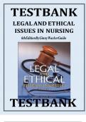Test Bank for Legal & Ethical Issues in Nursing&comma; 6th edition by Ginny Wacker Guido &vert; LATEST