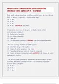CPO Practice EXAM QUESTIONS & ANSWERS  VERIFIED 100&percnt; CORRECT&lpar; A&plus; GRADED&rpar; 