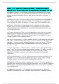 WGU C783 PROJECT MANAGEMENT COMPREHENSIVE EXAM 2025 QUESTIONS WITH ANSWERS GUARANTEE A&plus;