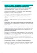 WGU C783 PROJECT MANAGEMENT STUDY GUIDE EXAMS 2025 QUESTIONS WITH ANSWERS GUARANTEE A&plus;