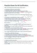 Practice Exam for NI Certification