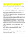 WELLCARE ACT MASTERY ACTUAL EXAM SCRIPT 2025 QUESTIONS WITH SOLUTIONS GUARANTEE A&plus;