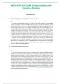 WGU D353 MJC TASK 3 &vert;Latest Update with Complete Solution