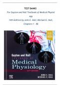 GUYTON AND HALL TEXTBOOK OF MEDICAL PHYSIOLOGY 14TH EDITION TEST BANK QUESTIONS WITH CORRECT DETAILED ANSWERS A&plus; VERIFIED 100&percnt; NEWEST VERSION