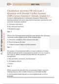 Chamberlain university NR 442 exam 2 Questions with Detailed Verified Answers  &lpar;100&percnt; Correct Answers&rpar; &sol;Already Graded A&plus;