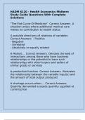 HADM 6120 - Health Economics Midterm Study Guide Questions With Complete Solutions