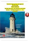 Test Bank for Managerial Accounting&comma; 18th Edition by Ray Garrison All Chapters &vert;&vert;Complete A&plus; Guide