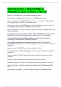 BIO 290 EXAM 2 QUESTIONS & ANSWERS 2025 LATEST UPDATE