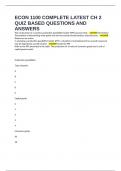 ECON 1100 COMPLETE LATEST CH 2 QUIZ BASED QUESTIONS AND ANSWERS