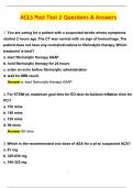 ACLS Post Test 2 &lpar;Latest 2025 &sol; 2026 Update&rpar; Questions and Verified Answers &vert; 100&percnt; Correct &vert; Grade A&plus;