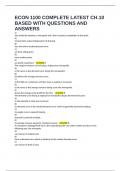 ECON 1100 COMPLETE LATEST CH&period;10 BASED WITH QUESTIONS AND ANSWERS