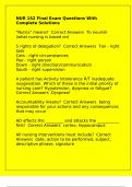 NUR 152 Final Exam Questions With Complete Solutions