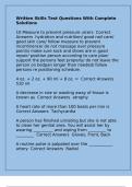 Written Skills Test Questions With Complete Solutions