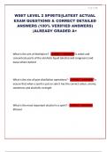 WSET LEVEL 2 SPIRITS&vert;&vert;LATEST ACTUAL EXAM QUESTIONS & CORRECT DETAILED ANSWERS &lpar;100&percnt; VERIFIED ANSWERS&rpar; &vert;ALREADY GRADED A&plus;