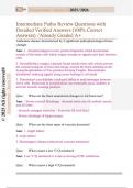 Intermediate Patho   Questions with Detailed Verified Answers &lpar;100&percnt; Correct Answers&rpar; &sol;Already Graded A&plus;