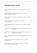 EPA 608 FINAL EXAM ACTUAL QUESTIONS AND ANSWERS 100&percnt; ACCURATE &lpar;RATED A&plus;&rpar;