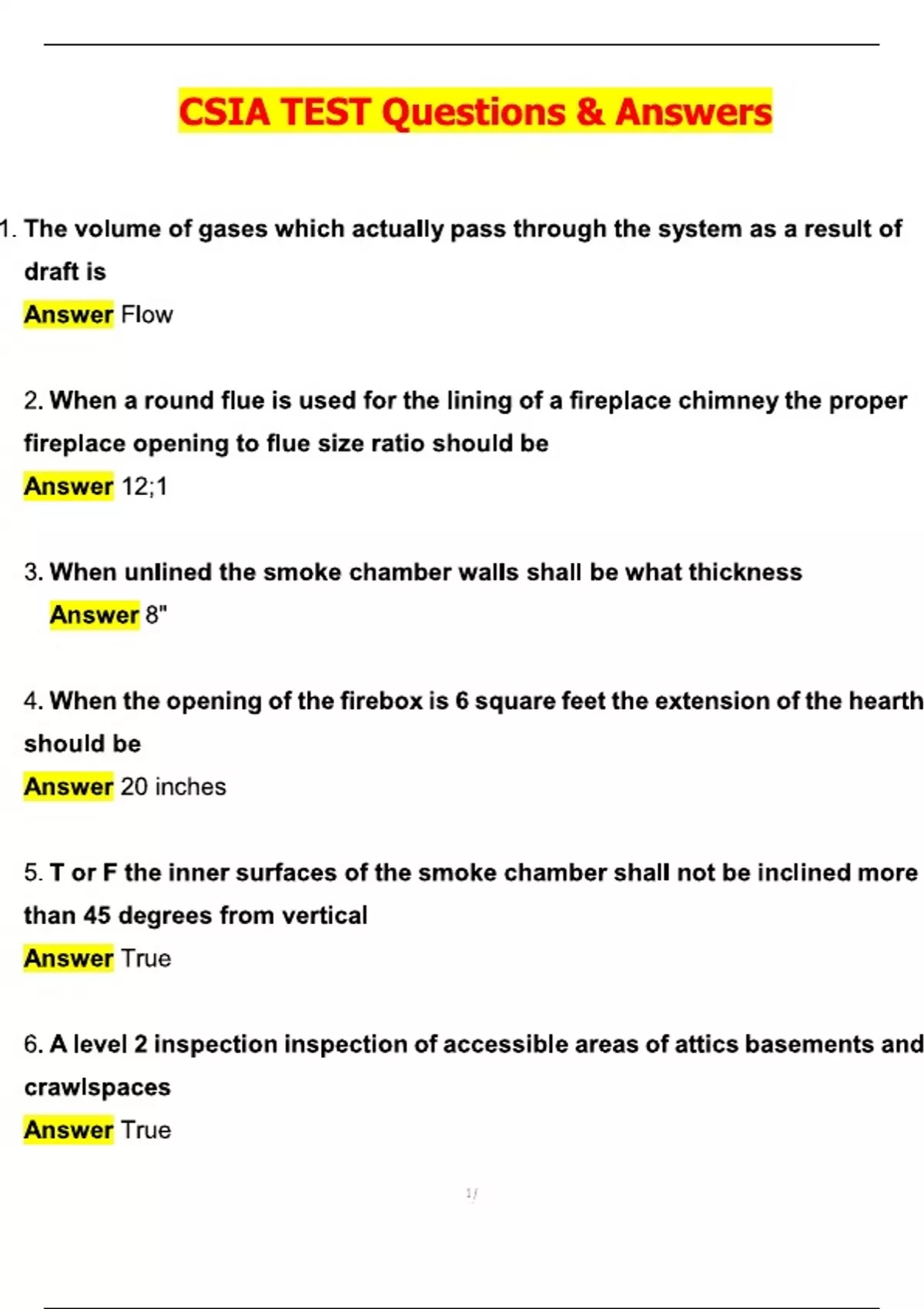 CSIA TEST Questions Fully Solved Latest Update 2025 - CSIA - Stuvia US