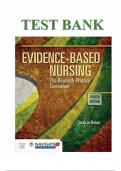  Test Bank For Evidence-Based Nursing&colon; The Research Practice Connection&colon; The Research Practice Connection 4th Edition by Sarah Jo Brown&comma; ISBN 978-1284099430&comma; All Chapters 1-19