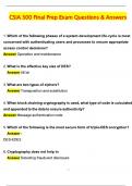 CSIA 300 Final Prep Exam Questions Fully Solved Latest Update 2025
