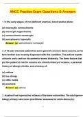 ANCC Practice Questions &lpar;Latest 2025 &sol; 2026 Update&rpar; Questions and Verified Answers &vert; 100&percnt; Correct &vert; Grade A&plus;