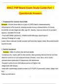 ANCC FNP Board Exam Study Guide Part 1 &lpar;Latest 2025 &sol; 2026 Update&rpar; Questions and Verified Answers &vert; 100&percnt; Correct &vert; Grade A&plus;