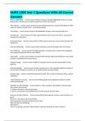 NURS 2300 Test 1 Questions With All Correct Answers