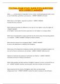 FF2 FINAL EXAM STUDY GUIDE IFSTA QUESTIONS WITH CORRECT ANSWERS